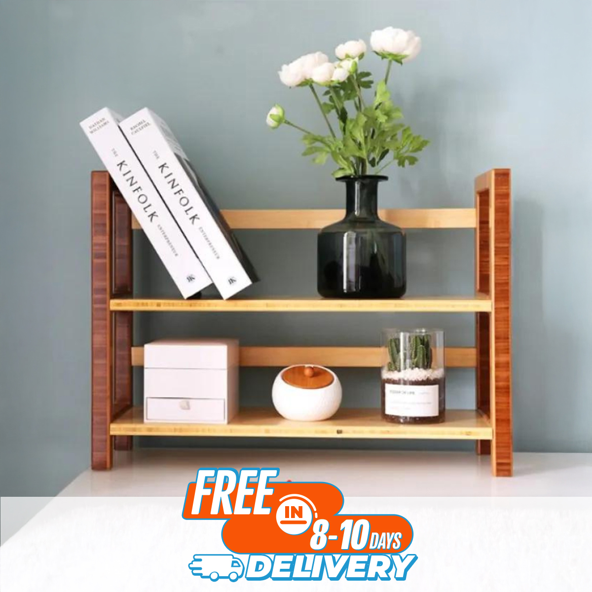 Picture of Furniture Express Modern Office/Home Furniture Storage Bookshelf Bookcase H40cm/ W55cm/ Depth 28cm - Best Quality Furniture - Minimalistic Sophistication