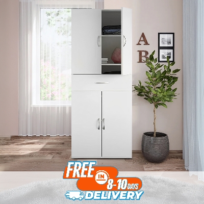 Picture of Furniture Express Unique Design 4 Door Almirah with Locker Drawer/ Bedroom Furniture Wardrobe/ Cloth Storage Cabinet by Best Quality Furniture