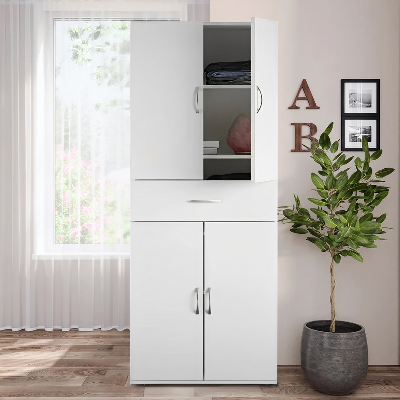 Picture of Furniture Express Unique Design 4 Door Almirah with Locker Drawer/ Bedroom Furniture Wardrobe/ Cloth Storage Cabinet by Best Quality Furniture