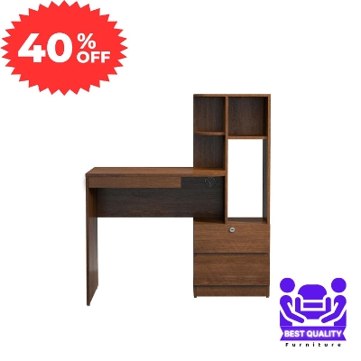 Picture of Furniture Express High Quality Computer Table | Study Table | Reading Table | Laptop Table with Two Drawes & Shelves Storage by Best Quality Furniture