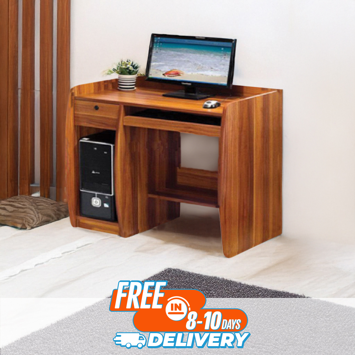 Picture of Furniture Express Computer Table | Laptop Desk | Study Desk | Reading Table | Writing Table New Model by Best Quality Furniture - Minimalistic Sophistication