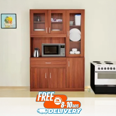 Picture of Furniture Express Highly Vital Best Quality Furniture Kitchen Cabinet With Oven Rack & Kitchen Storage Crockery Unit