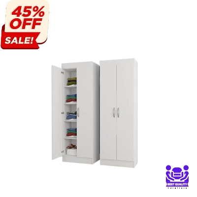 Picture of Furniture Express Progressive - Modern 2 Doors Almirah with Inner Storage Shelves by Best Quality Furniture - Furniture & Decor - Modern and Trendy