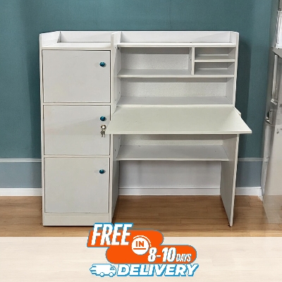 Picture of Furniture Express Modern Reading Table/Study Desk/Laptop Desk with Three Large Storage and Lock by Best Quality Furniture