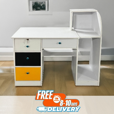 Picture of Furniture Express Computer Table, Writing Desk, Study Desk, Home Office Desk, Office Table, Laptop Table with Drawer - Best Quality Furniture