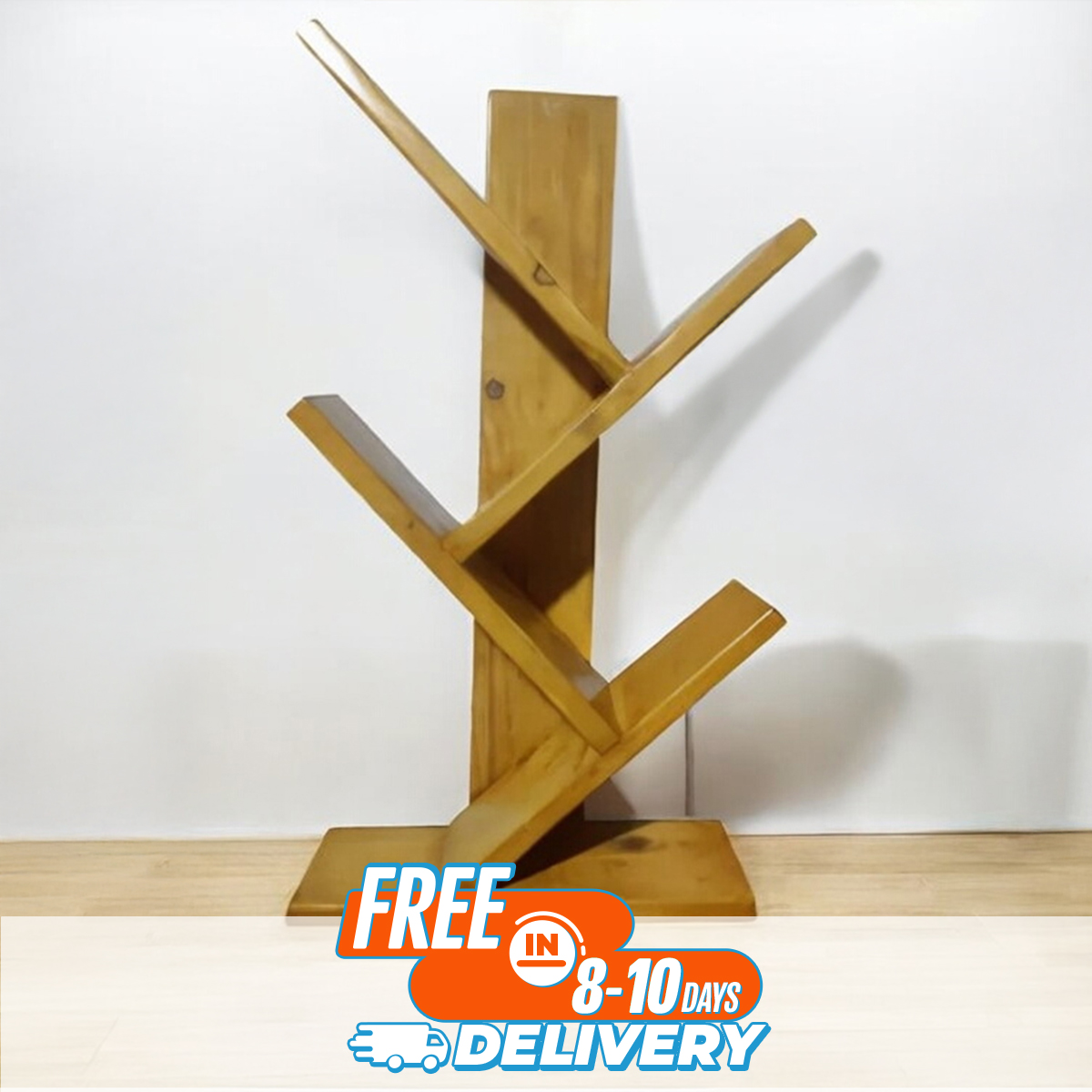 Picture of Furniture Express New Design Small Book Shelf | Book Organizer | Showpiece Shelf | Showpiece Organizer |  Premium Quality for Home & Office