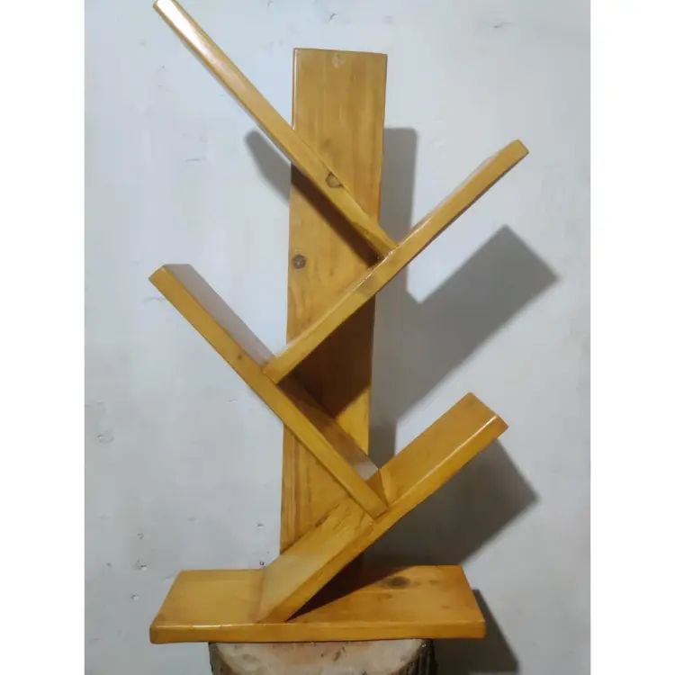 Picture of Furniture Express New Design Small Book Shelf | Book Organizer | Showpiece Shelf | Showpiece Organizer |  Premium Quality for Home & Office