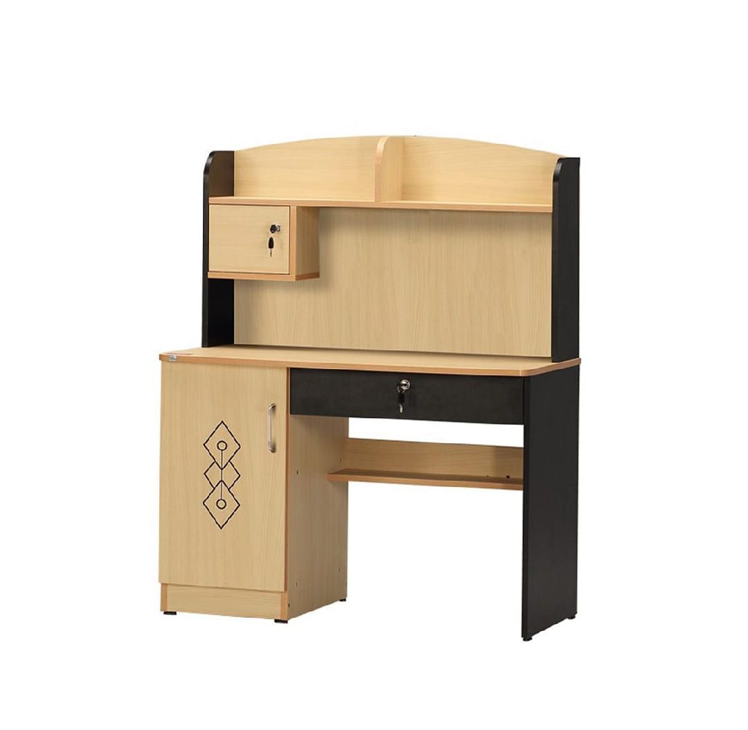 Picture of Furniture Express Beige Black Reading Table,Foldable Laptop - Computer Table 54/36