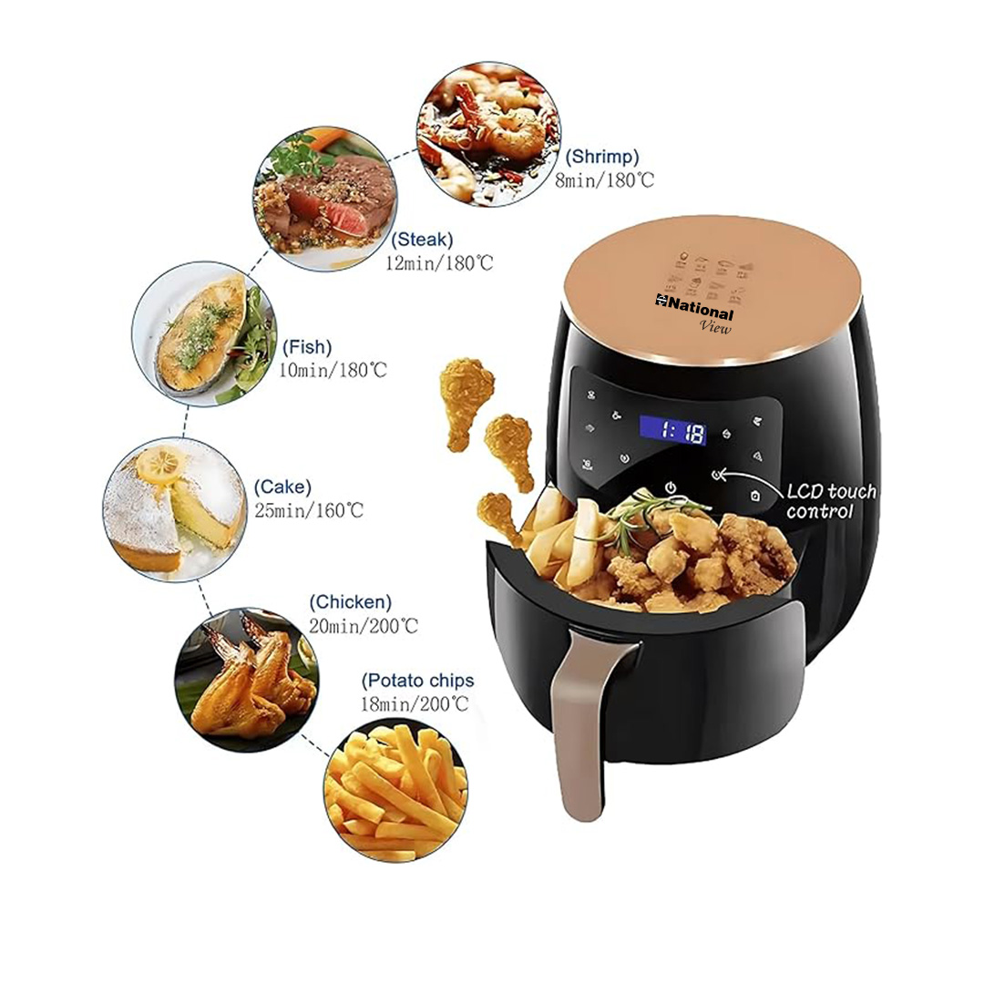 Picture of National Air Fryer With Digital Touschscreen - 6 Ltr