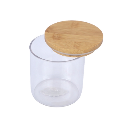 Picture of RFL Crystal Jar With Bamboo Lid 500 ML 