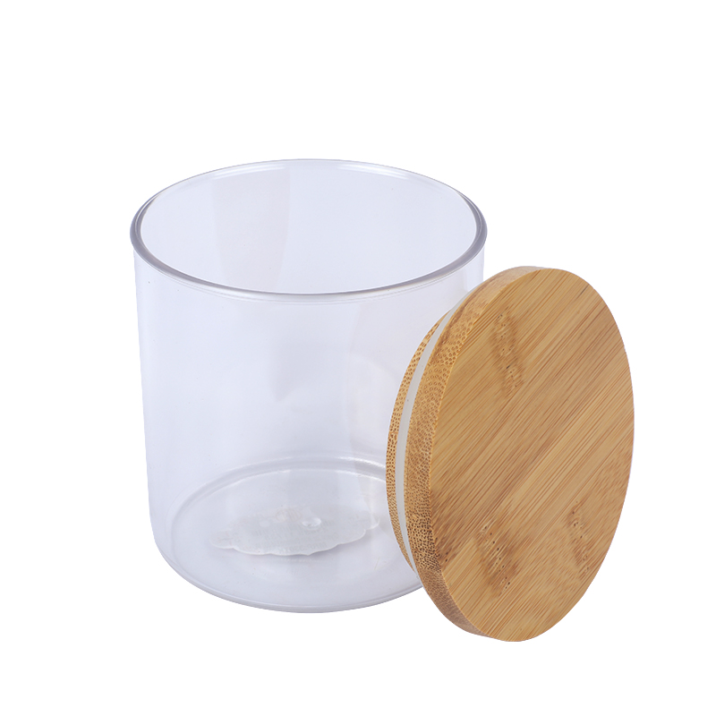 Picture of RFL Crystal Jar With Bamboo Lid 500 ML 