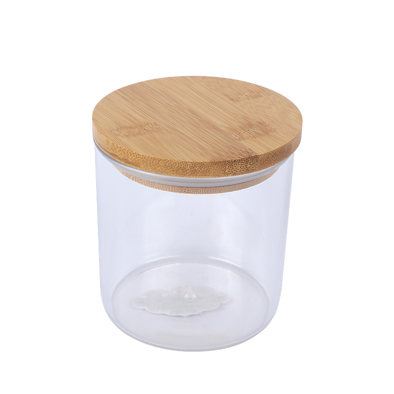 Picture of RFL Crystal Jar With Bamboo Lid 500 ML 