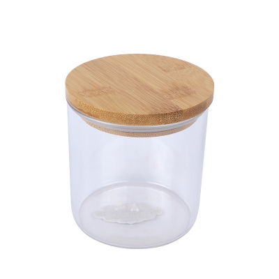 Picture of RFL Crystal Jar With Bamboo Lid 500 ML 