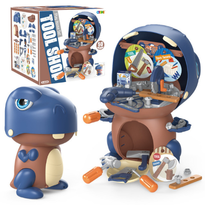 Dinosaur Carpenter Tool Bag — 50-Piece Kids Pretend Tool Set &amp; Carry Case (Ages 3–6). Baby World Bangladeshonline shop bangladeshothoba.com