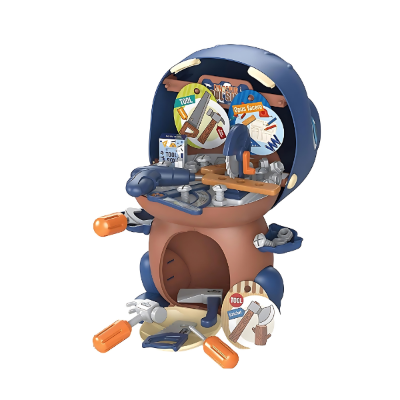 Dinosaur Carpenter Tool Bag — 50-Piece Kids Pretend Tool Set &amp; Carry Case (Ages 3–6). Baby World Bangladeshonline shop bangladeshothoba.com