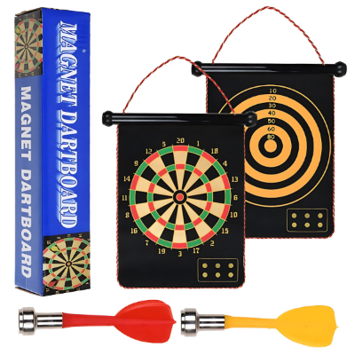 Magnetic Dart Board — Double-Sided, Safe 6-Dart Set for Kids &amp; Adults (Indoor/Outdoor) Baby World Bangladeshonline shop bangladeshothoba.com