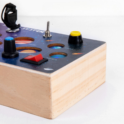 Solar System LED Montessori Busy Board — Wooden Sensory Switch Panel (Ages 2–5). Baby World Bangladeshonline shop bangladeshothoba.com