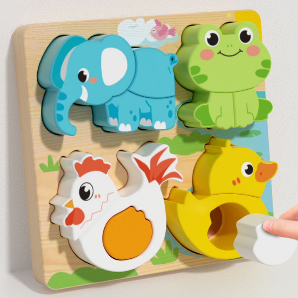 Montessori Wooden Shape Peg Puzzle for Toddlers (Ages 2–4) Baby World Bangladeshonline shop bangladeshothoba.com