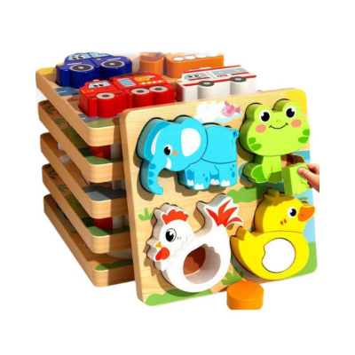 Montessori Wooden Shape Peg Puzzle for Toddlers (Ages 2–4) Baby World Bangladeshonline shop bangladeshothoba.com