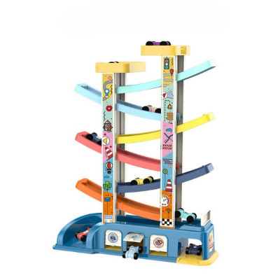 Wooden Ramp Racer Tower — Car Gliding Track Toy for Toddlers (Ages 1–4) Baby World Bangladeshonline shop bangladeshothoba.com