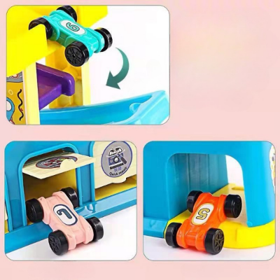 Wooden Ramp Racer Tower — Car Gliding Track Toy for Toddlers (Ages 1–4) Baby World Bangladeshonline shop bangladeshothoba.com