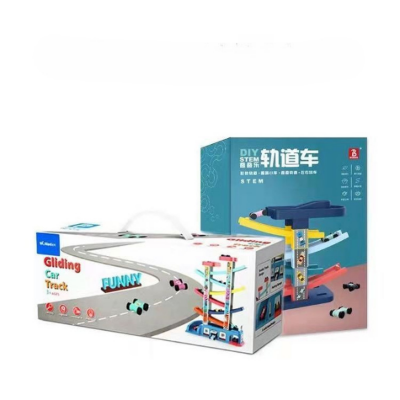 Wooden Ramp Racer Tower — Car Gliding Track Toy for Toddlers (Ages 1–4) Baby World Bangladeshonline shop bangladeshothoba.com