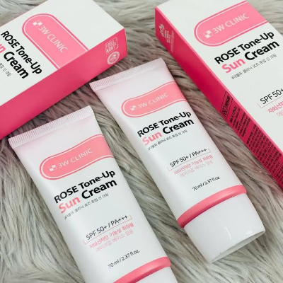 Picture of 3W Clinc Rose Tone up sun cream SPF50+ PA+++