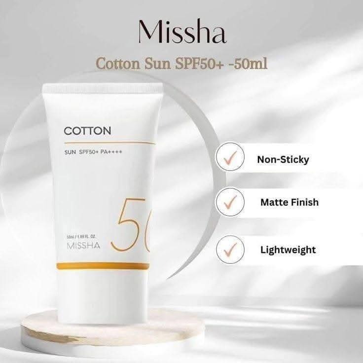 Picture of Missha All Around Safe Block Cotton Sun SPF50+ | 50ml