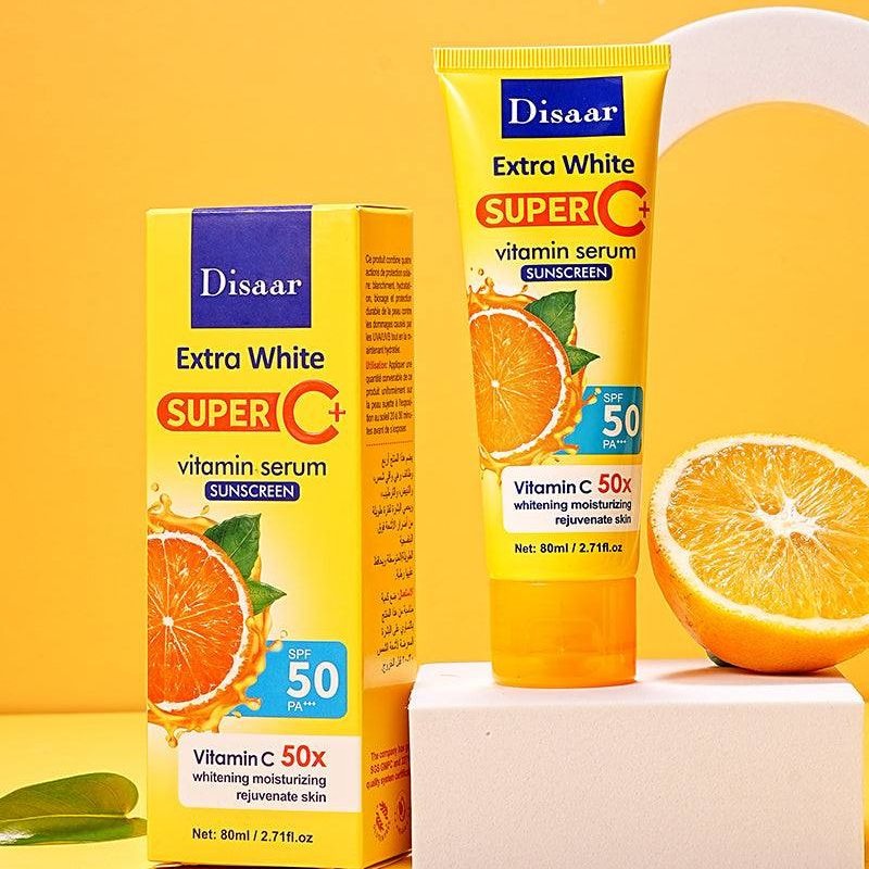 Picture of Disaar Extra White Super C+ Vitamin C Serum Sunscreen 80ml