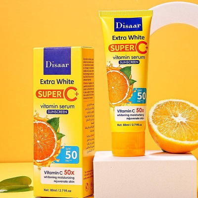 Picture of Disaar Extra White Super C+ Vitamin C Serum Sunscreen 80ml