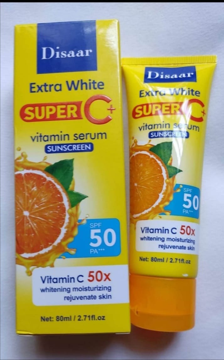 Picture of Disaar Extra White Super C+ Vitamin C Serum Sunscreen 80ml