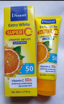 Picture of Disaar Extra White Super C+ Vitamin C Serum Sunscreen 80ml