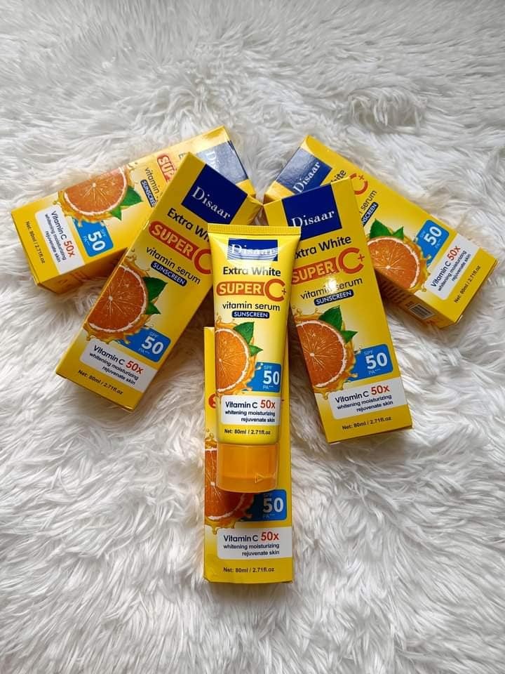 Picture of Disaar Extra White Super C+ Vitamin C Serum Sunscreen 80ml