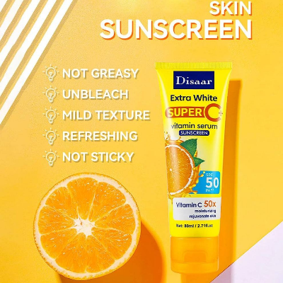 Picture of Disaar Extra White Super C+ Vitamin C Serum Sunscreen 80ml