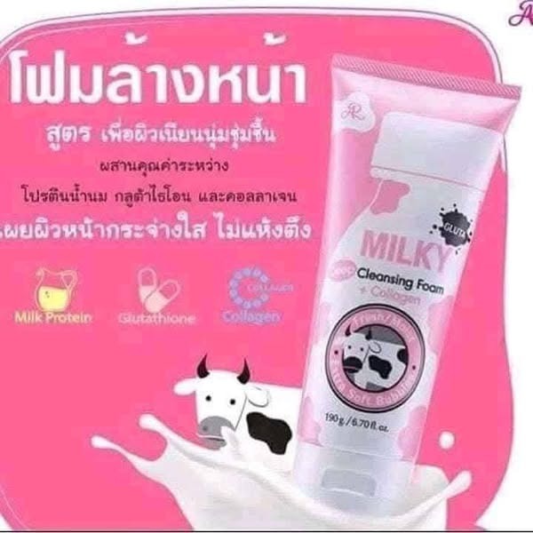 Picture of AR Gluta Milky Deep Cleansing foam Collagen-190g