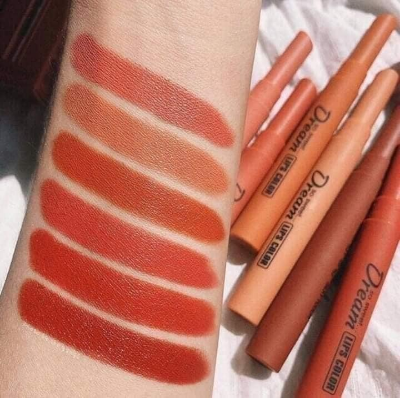 Picture of Heng Fang Refreshing Mate Lipstick 6 pc set Multi Colours Set Cute Colours