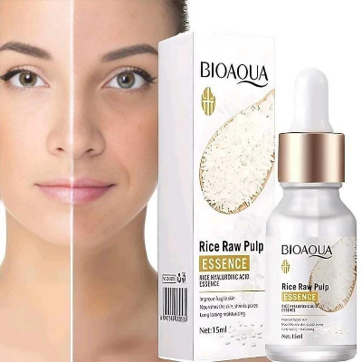 Picture of BIOAQUA Rice Raw Pulp Essence, Hyaluronic Acid Rice SerumImprove Hyperpigmentation, Boost Collagen, Vitality Shrink Pores Skin Care-15ml