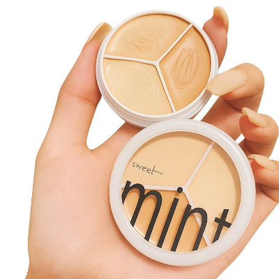 Picture of Sweet Mint Concealer Palette 3 Color Long lasting High Coverage concealer