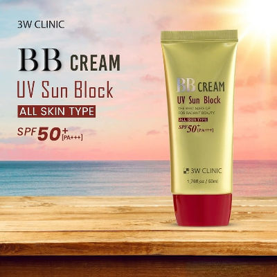 Picture of 3W Clinic UV Sun Block BB Cream SPF50+ PA+++ 50ml 3W Clinic UV Sun Block BB Cream SPF50+ PA+++ 50ml