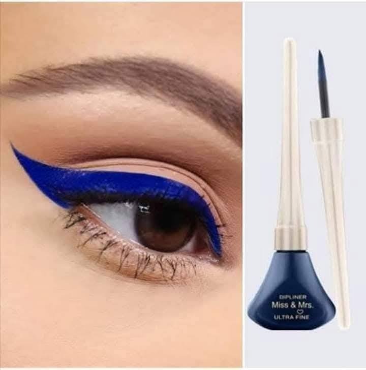 Picture of 1pcs Miss & Mrs Ultra Fine Dip-liner Liquid Eye Liner 4.5ml | Blue Eyeliner | Black Eyeliner