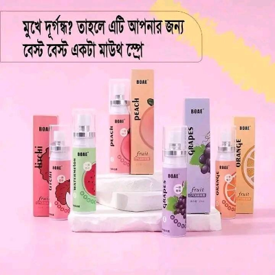 Picture of Oral Care Fruity Fresh Breath Mouth Spray Portable Refreshing Mint Mouth Perfume Breath Freshener Spray for Bad Breath