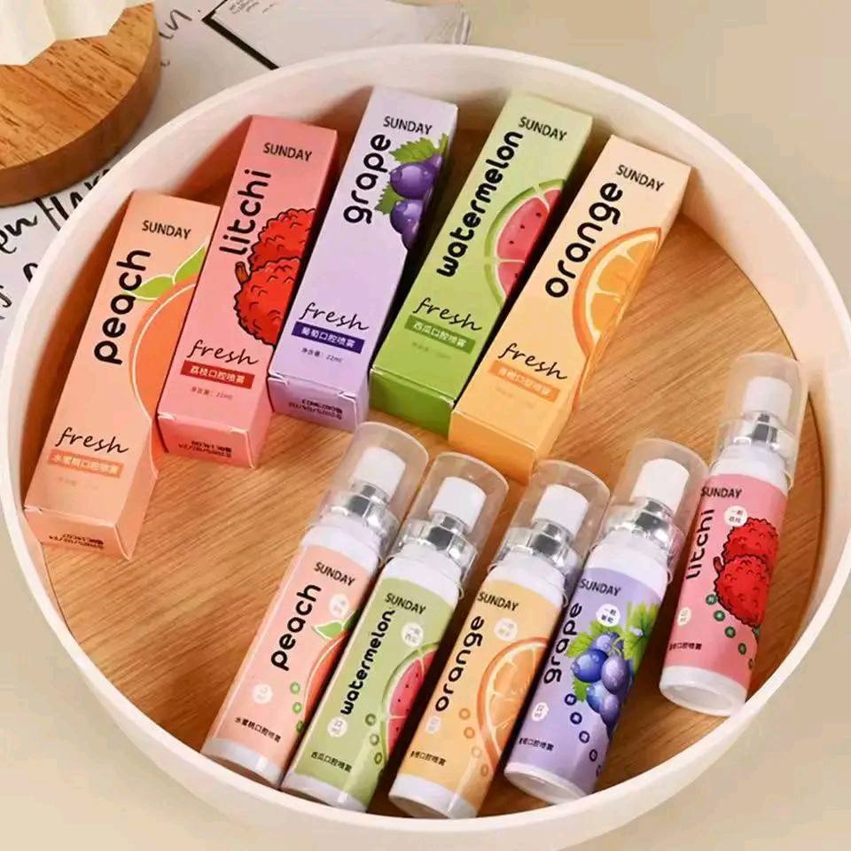 Picture of Oral Care Fruity Fresh Breath Mouth Spray Portable Refreshing Mint Mouth Perfume Breath Freshener Spray for Bad Breath