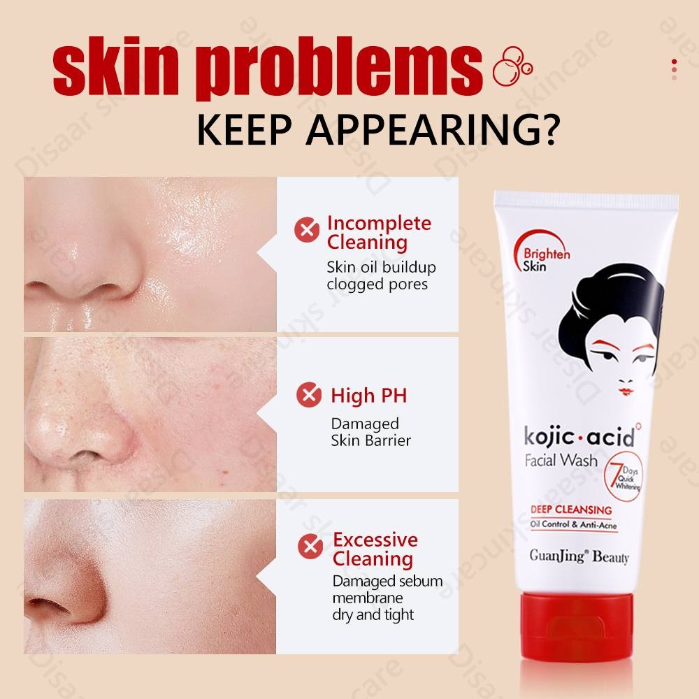 Picture of Guanjing Kojic Acid Facial wash with Deeply Cleansing Anti-Acne Cleanser 100g