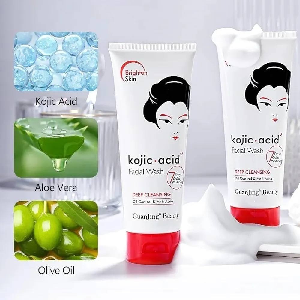Picture of Guanjing Kojic Acid Facial wash with Deeply Cleansing Anti-Acne Cleanser 100g