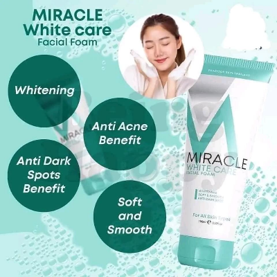 Picture of Miracle white care foam Face wash-120ml