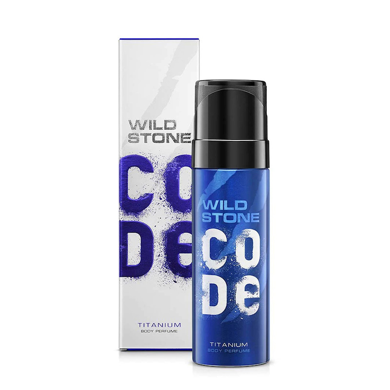 Picture of Wild Stone - Code Titanium No Gas Body Perfume For Men, Long Lasting Intense Fragrance - 120ml