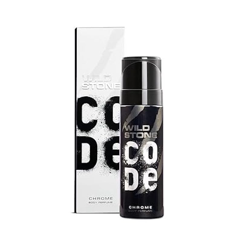 Picture of Wild Stone - Code Chrome No Gas Body Perfume For Men, Long Lasting Intense Fragrance - 120ml