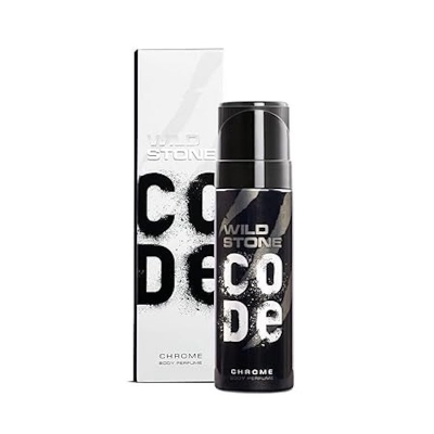 Picture of Wild Stone - Code Chrome No Gas Body Perfume For Men, Long Lasting Intense Fragrance - 120ml