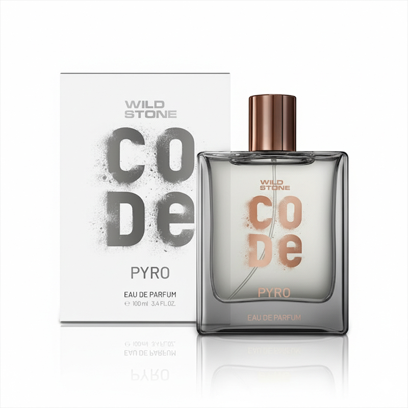 Picture of Wild Stone - CODE Pyro Long Lasting Perfume for Men | Long Lasting Smell | Earthy & Spicy | Eau de Parfum - 100 ml