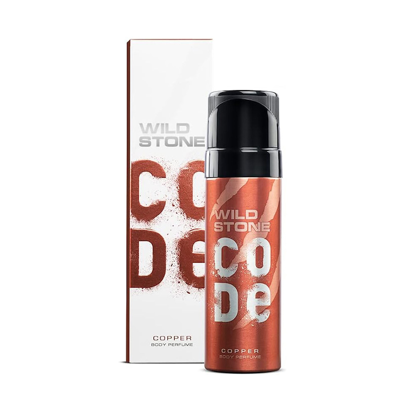 Picture of Wild Stone - Code Copper No Gas Body Perfume For Men, Long Lasting Intense Fragrance - 120ml